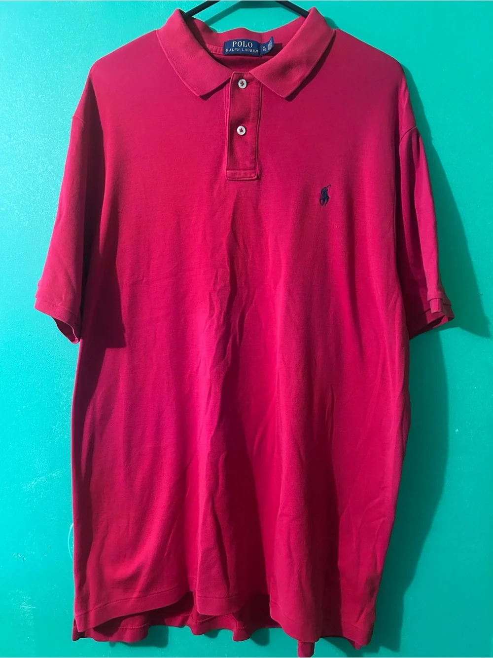 Polo by Ralph Lauren Men’s Red Classic Fit Polo Shirt size xl